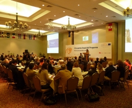 Panorámica de la sala del primer encuentro de programa EUROsociAL en Perú